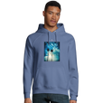 Gratitude - "Bubbles and Sky Sticks" Hoodie Blue 3