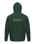 Gratitude - "Bubbles and Sky Sticks" Hoodie Bottle Green XS 2
