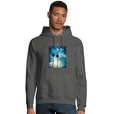 Gratitude - "Bubbles and Sky Sticks" Hoodie Grey Melange 3