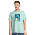 Gratitude - "Bubbles and Sky Sticks" T-shirt arctic blue 4