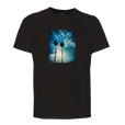 Gratitude - "Bubbles and Sky Sticks" T-shirt Deep Black 1