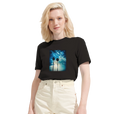 Gratitude - "Bubbles and Sky Sticks" T-shirt Deep Black 6