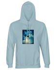 Gratitude - "Bubbles and Sky Sticks" Hoodie creamy blue XS 1