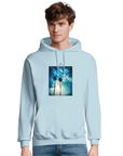 Gratitude - "Bubbles and Sky Sticks" Hoodie creamy blue XS 3
