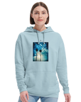 Gratitude - "Bubbles and Sky Sticks" Hoodie creamy blue XS 5
