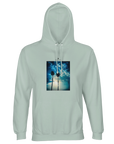 Gratitude - "Bubbles and Sky Sticks" Hoodie creamy green XS 1