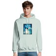 Gratitude - "Bubbles and Sky Sticks" Hoodie creamy green 3
