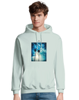 Gratitude - "Bubbles and Sky Sticks" Hoodie creamy green XS 3