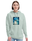 Gratitude - "Bubbles and Sky Sticks" Hoodie creamy green XS 5