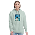 Gratitude - "Bubbles and Sky Sticks" Hoodie creamy green 5