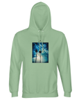 Gratitude - "Bubbles and Sky Sticks" Hoodie frozen green XS 1