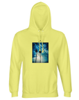 Gratitude - "Bubbles and Sky Sticks" Hoodie Light Yellow XS 1