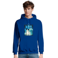 Gratitude - "Bubbles and Sky Sticks" Hoodie Royal Blue 3