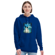 Gratitude - "Bubbles and Sky Sticks" Hoodie Royal Blue 5