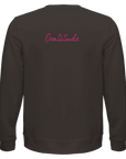 Gratitude - "Bubbles and Sky Sticks" Sweatshirt deep charcoal grey XS 5