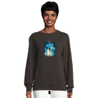 Gratitude - "Bubbles and Sky Sticks" Sweatshirt deep charcoal grey XS 6