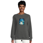 Gratitude - "Bubbles and Sky Sticks" Sweatshirt Grey Melange XS 5