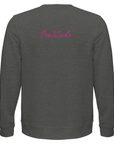 Gratitude - "Bubbles and Sky Sticks" Sweatshirt Grey Melange XS 11