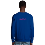 Gratitude - "Bubbles and Sky Sticks" Sweatshirt Royal Blue XS 4