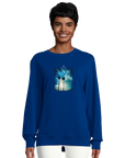 Gratitude - "Bubbles and Sky Sticks" Sweatshirt Royal Blue XS 32
