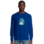 Gratitude - "Bubbles and Sky Sticks" Sweatshirt Royal Blue XS 3