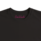 Gratitude - "Bubbles and Sky Sticks" T-shirt Deep Black XS 2
