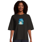 Gratitude - "Bubbles and Sky Sticks" T-shirt Deep Black XS 5