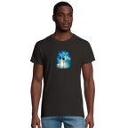 Gratitude - "Bubbles and Sky Sticks" T-shirt Deep Black XS 4