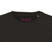 Gratitude - "Bubbles and Sky Sticks" T-shirt Deep Black XS 2