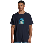 Gratitude - "Bubbles and Sky Sticks" T-shirt French Navy S 4