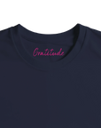 Gratitude - "Bubbles and Sky Sticks" T-shirt French Navy XS 47