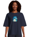 Gratitude - "Bubbles and Sky Sticks" T-shirt French Navy XS 22
