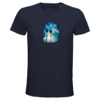 Gratitude - "Bubbles and Sky Sticks" T-shirt French Navy XS 1