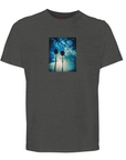 Gratitude - "Bubbles and Sky Sticks" T-shirt Grey Melange XS 34