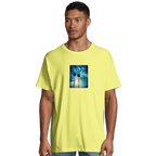 Gratitude - "Bubbles and Sky Sticks" T-shirt Light Yellow S 4