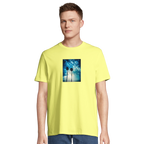 Gratitude - "Bubbles and Sky Sticks" T-shirt Light Yellow XS 4