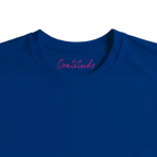 Gratitude - "Bubbles and Sky Sticks" T-shirt Royal Blue XS 2