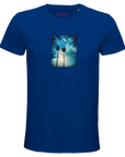 Gratitude - "Bubbles and Sky Sticks" T-shirt Royal Blue XS 46