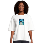 Gratitude - "Bubbles and Sky Sticks" T-shirt White XS 4
