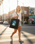 Gratitude - "Bubbles And Sky Sticks" Tote Bag Natural 8