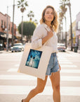 Gratitude - "Bubbles And Sky Sticks" Tote Bag Natural 7