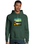 Harmonious - "Underwater Flight" Hoodie Bottle Green 3