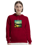 Harmonious - "Underwater Flight" Hoodie Burgundy 5