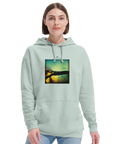 Harmonious - "Underwater Flight" Hoodie creamy green 5