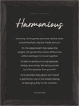 Harmonious Word of Intention Framed print 21x29.7 cm / 8x12" Black frame Carbon paper