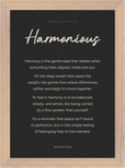 Harmonious Word of Intention Framed print 21x29.7 cm / 8x12" Wood frame Carbon paper