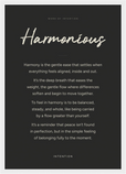 Harmonious Word of Intention Framed print A3 (29.7 x 42 cm) White frame Carbon paper