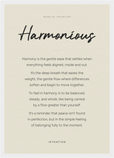 Harmonious Word of Intention Framed print A3 (29.7 x 42 cm) White frame Linen paper