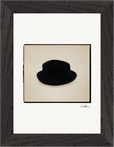 Hat On Framed print 13x18 cm / 5x7″ Black frame 26