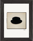 Hat On Framed print 13x18 cm / 5x7″ Black frame 26